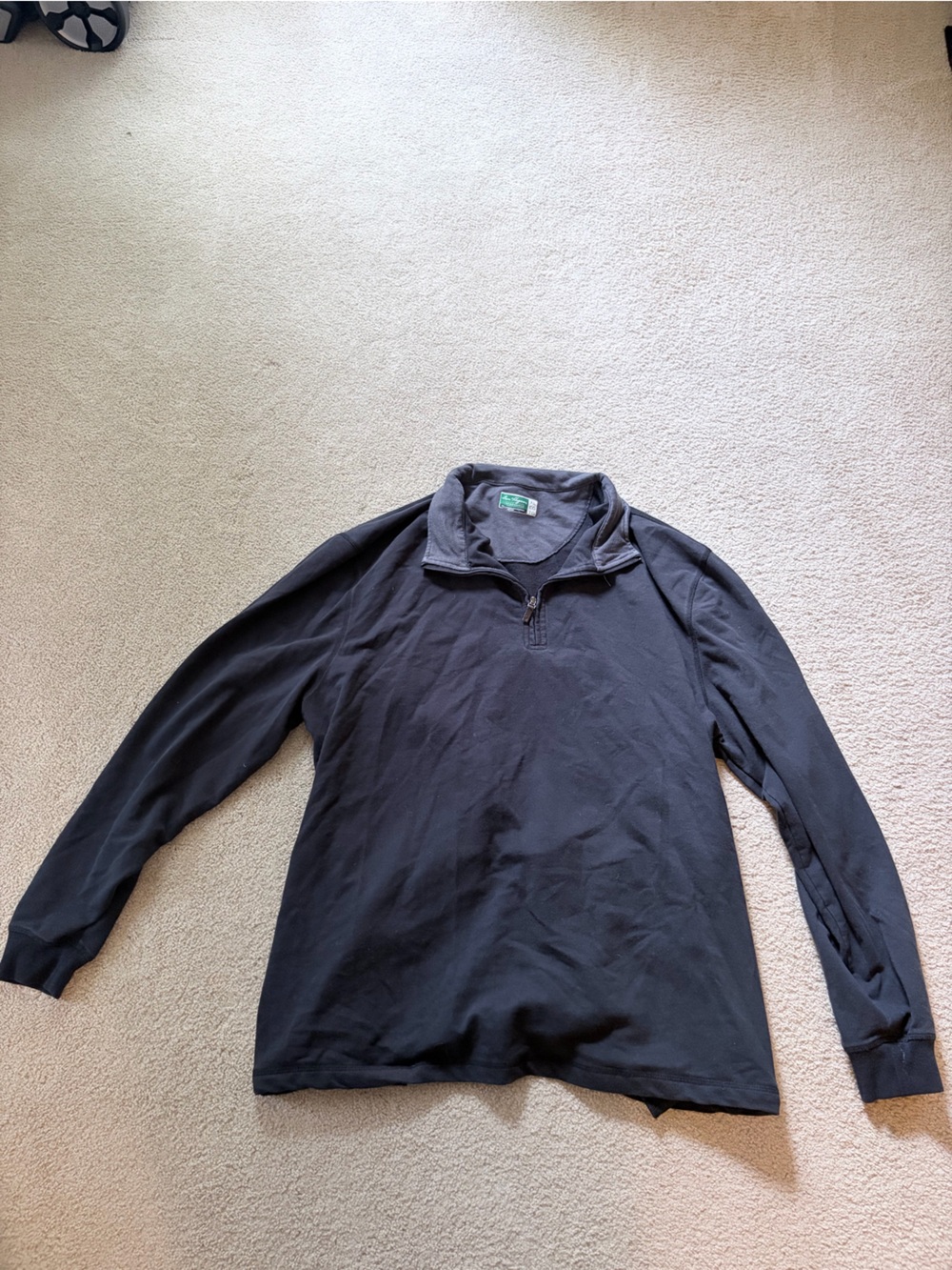 Hogan Black Sweatshirt with Green Logo Patch